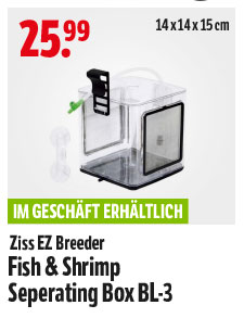 Ziss EZ Breeder Fisch & Shrimp Seperating Box BL-3