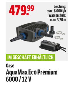 Oase AquaMaxEco Premium 6000 / 12 V