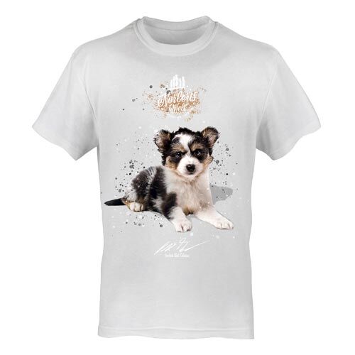 T-Shirt Rundhals Motiv Australian Shepherd Mini