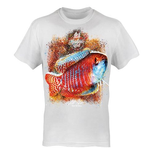T-Shirt Rundhals Motiv Zwergfadenfisch