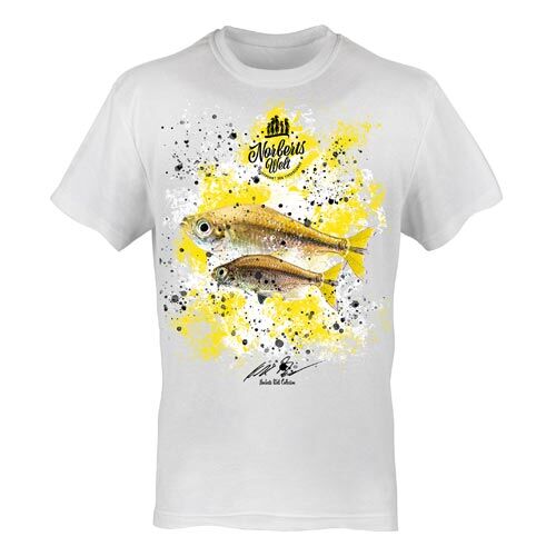 T-Shirt Rundhals Motiv Gelber Kongosalmler