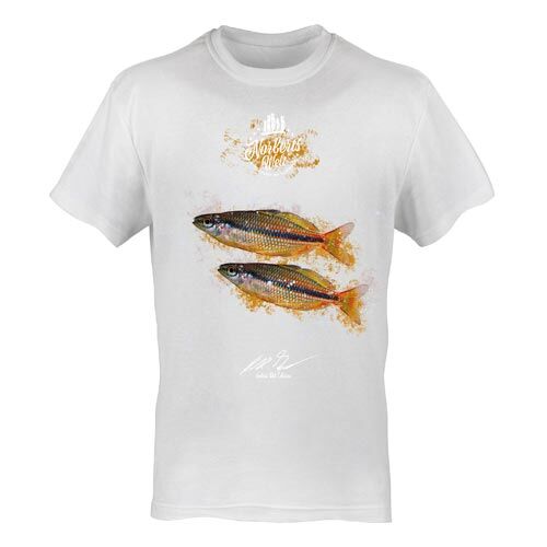 T-Shirt Rundhals Motiv Tebera Regenbogenfisch