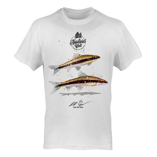T-Shirt Rundhals Motiv Siamesische Rüsselbarbe
