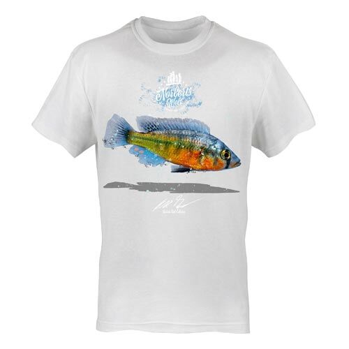 T-Shirt Rundhals Motiv Viktoria Orangebrustbuntbarsch