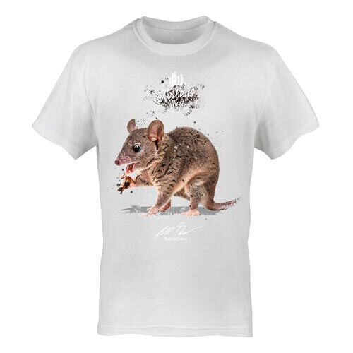 T-Shirt Rundhals Motiv Kurzschwanzopossum
