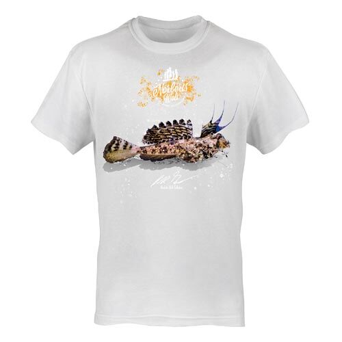 T-Shirt Rundhals Motiv Finger-Leierfisch