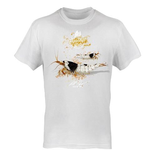 T-Shirt Rundhals Motiv Black Bee Hinomaru Garnele