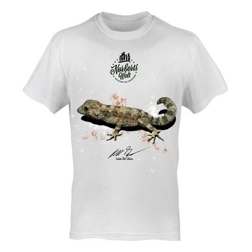 T-Shirt Rundhals Motiv Skorpionschwanzgecko