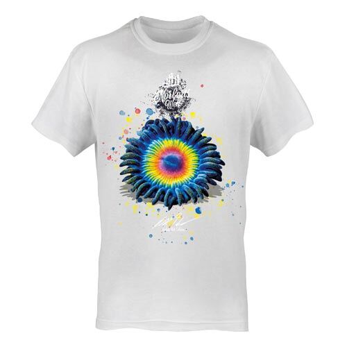 T-Shirt Rundhals Motiv Leuchtende Koralle 1
