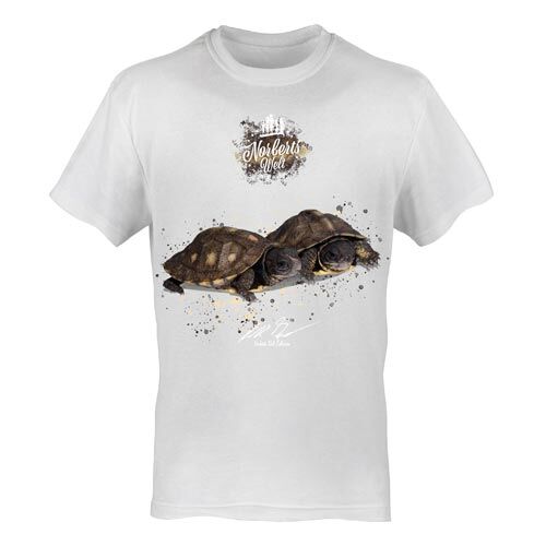 T-Shirt Rundhals Motiv Riesen-Dosenschildkröte