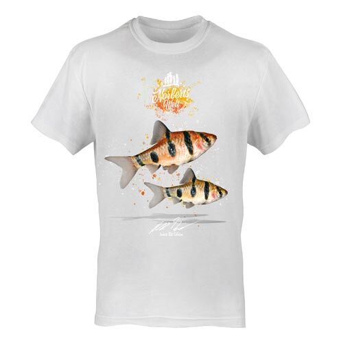 T-Shirt Rundhals Motiv Fünfgürtelbarbe