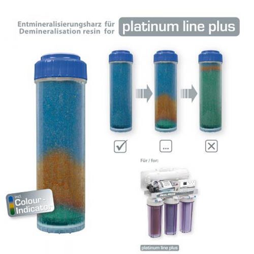 Aqua Medic RO-resin cartridge Entminralisierungsharz Patrone mit Farbindikator Bild 5