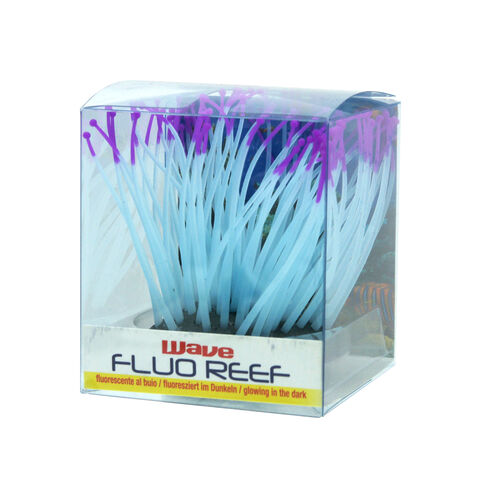 Wave Fluo Reef Anemone lila  7.2x7.2x9 cm