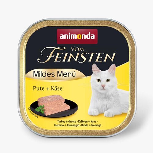 Animonda Vom Feinsten Mildes Menü Pute+Käse 100g Schale