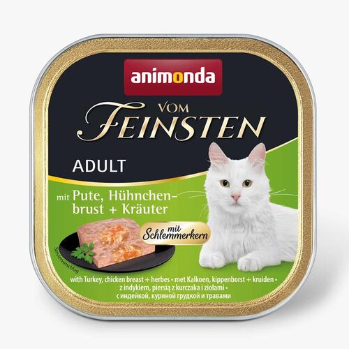 Animonda Vom Feinsten Adult Schlemmerkern mit Pute Hühnchenbrust + Kräuter  100 g
