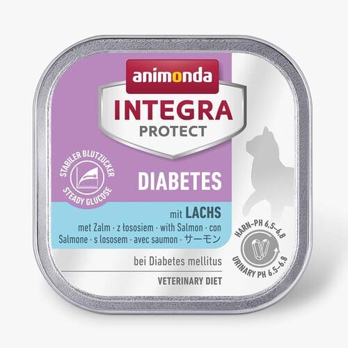 Animonda: Integra Protect Diabetes mit Lachs Katzenfutter 100g