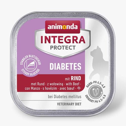 Animonda: Integra Protect Diabetes mit Rind Katzenfutter 100g