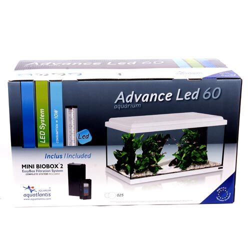 Aquatlantis Advance LED 60 Aquarien Set Weiß
