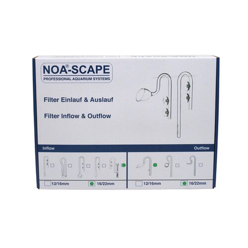 Noa-Scape Lily Pipe Outflow & Skimmer Inflow Set 16/22mm
