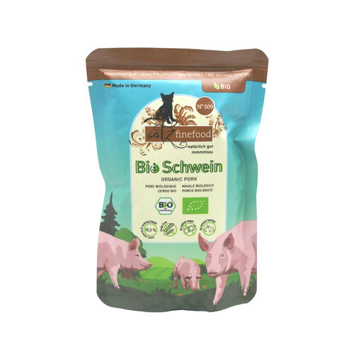 Catz finefood Bio N° 509 Schwein in Pouchbeutel 85 g