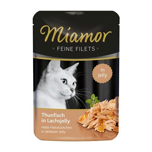 Miamor: Feine Filets Thunfisch in Lachsjelly  100 g