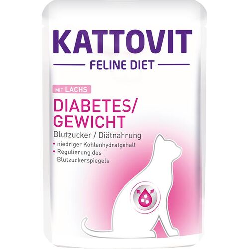 Kattovit Feline Diet Diabetes/Gewicht mit Huhn  85 g 
