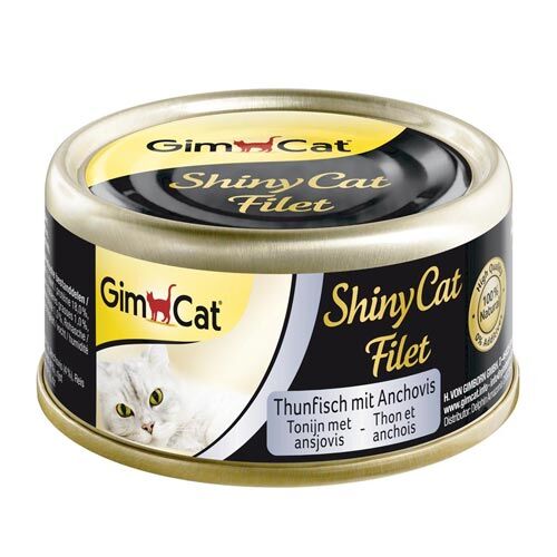 Gimcat: Shiny Cat Filet Thunfisch mit Anchovis  70g