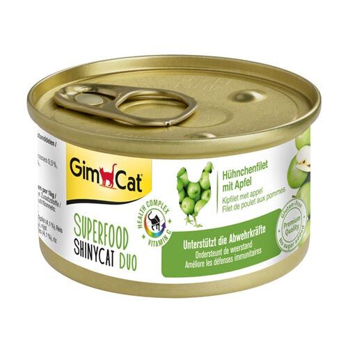 GimCat Superfood ShinyCat Duo Hühnchenfilet mit Apfel  70g