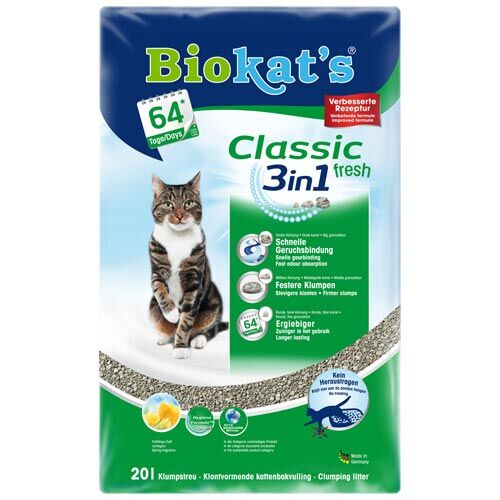 Biokat`s: Classic 3in1 fresh 18 Liter Katzenstreu