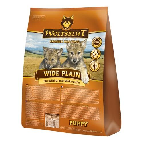 Wolfsblut Wide Plain Puppy Pferdefleisch mit Süßkartoffel Trockenfutter  15kg