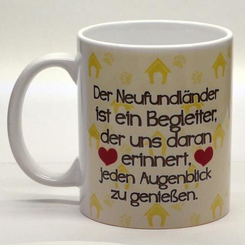 Power Gift Kaffeebecher, Motiv Neufundländer, 9,5 x Ø 8cm. Bild 2