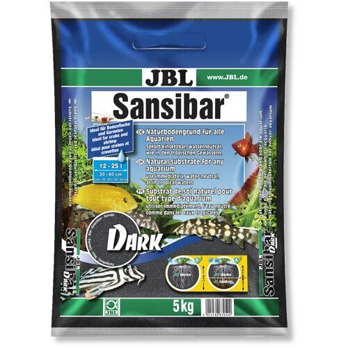 JBL: Sansibar Dark  5kg Schwarzer Bodengrund für Aquarien