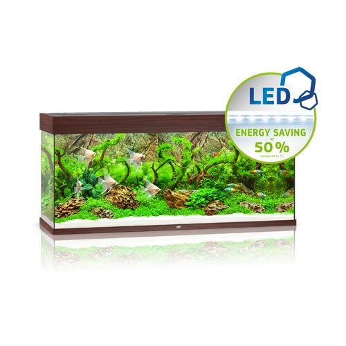 Juwel Rio LED 240 Aquarium Set  dunkles Holz