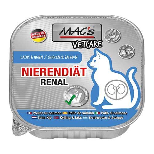 MACs Vetcare Nierendiät für Katzen Lachs und Huhn 100g