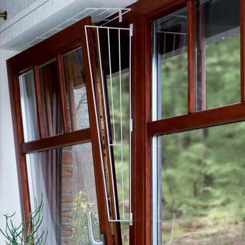 Katzennetz Trixie Schutzgitter für Fenster oben/unten 65x16cm weiß