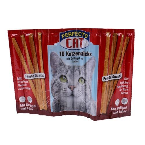 Perfecto Cat 10 Catsticks Geflügel & Leber 10 x 5 g