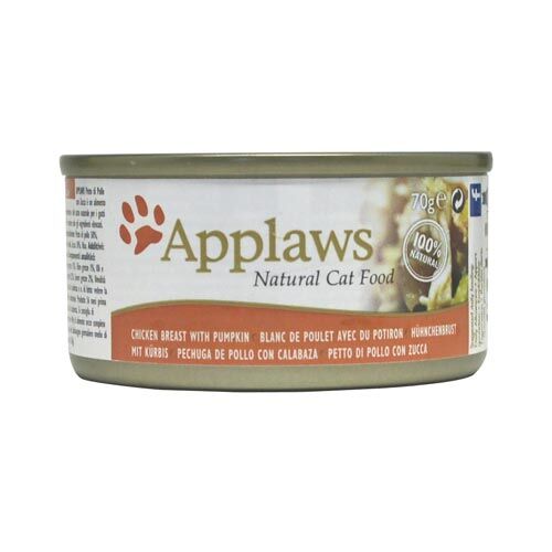 Applaws Natural Cat Food Hühnchenbrust mit Kürbis Katzennassfutter 70g