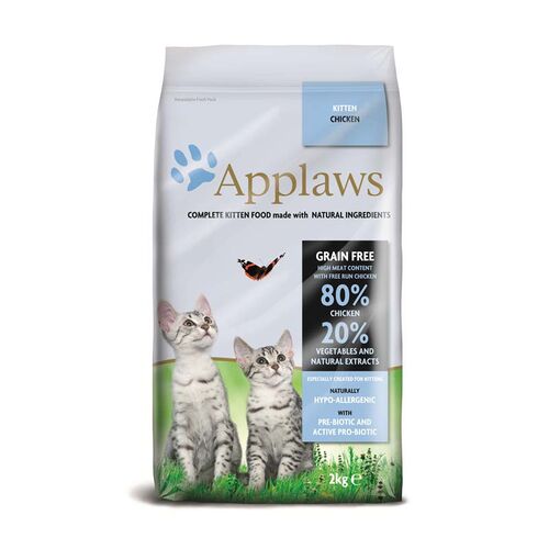 Applaws: Kitten Trockenfutter für junge Katzen mit 80 % Chicken  2,0 kg