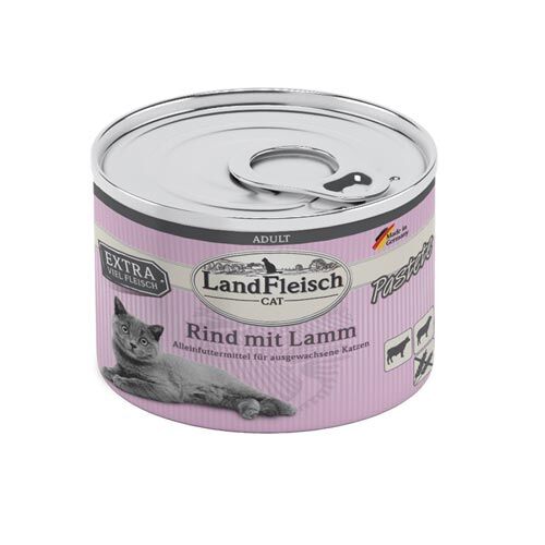 Landfleisch Cat Adult Pastete Rind+Lamm 195g