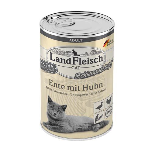 Landfleisch Cat Adult Schlemmertopf Ente+Huhn 400g