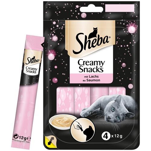 Sheba Creamy Snack mit Lacks  4x12g
