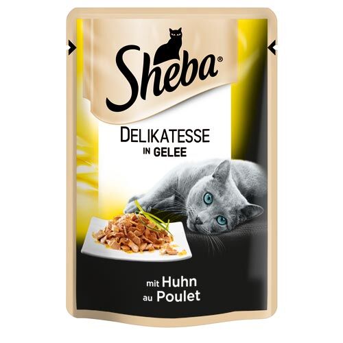Sheba Massfutter Delikatesse in Gelee mit Huhn  85g