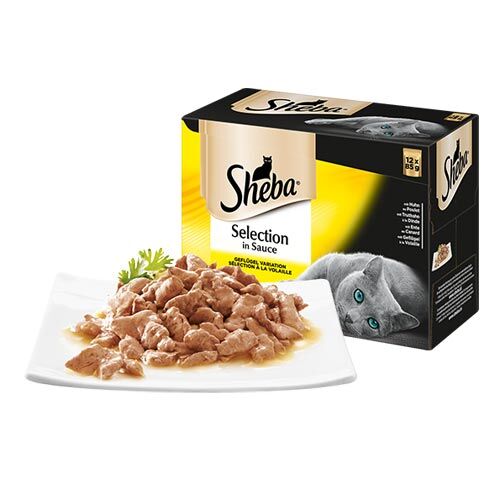 Sheba: Selection in Sauce, Geflügel Variation, 12 x 85 g