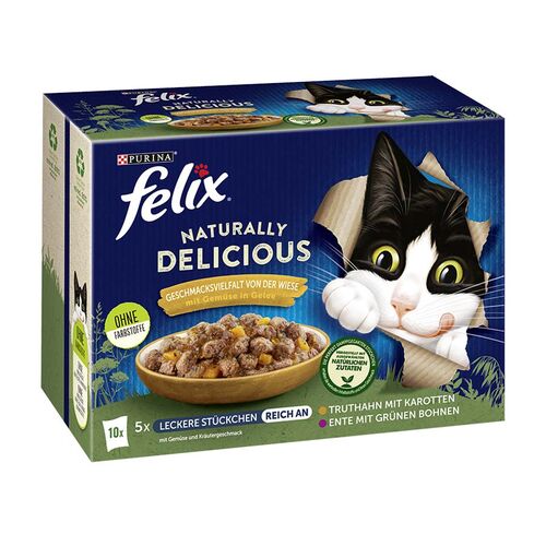 Felix Naturally Delicious Geschmacksvielfalt von der Wiese  10x80g