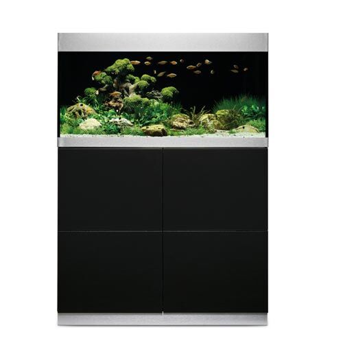 Oase HighLine optiwhite 200 schwarz, Aquarium mit Unterschrank, 202 l Bild 2
