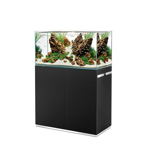 Oase ScaperLine 90 Set schwarz, Aquarium mit Unterschrank, 180 l