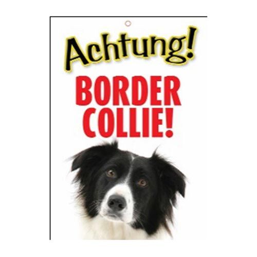 Plenty Gifts: Warnschild Achtung! Border Collie!