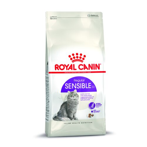 Trockenfutter Katze Royal Canin: Senible 33 Trockenfutter für Katzen mit sensible Verdauung  10kg