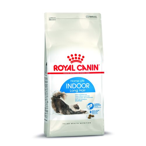 Trockenfutter Katze Royal Canin: Indoor Long Hair 35 Trockenfutter für Katzen (1 - 7 Jahren)  400 g