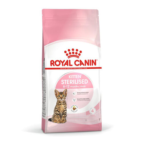 Royal Canin: Kitten Sterilised Trockenfutter für kastrierte Katzen (6 - 12 Monat)  4 kg